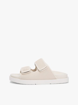 DOUBLE STRAP NUBUCK SANDAL Kadın Bej Terlik - FW0FW09298