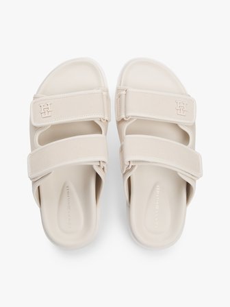 DOUBLE STRAP NUBUCK SANDAL Kadın Bej Terlik - FW0FW09298
