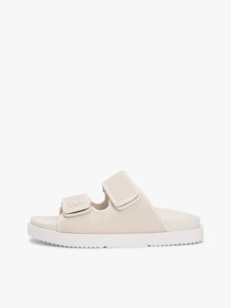 DOUBLE STRAP NUBUCK SANDAL Kadın Bej Terlik - FW0FW09298