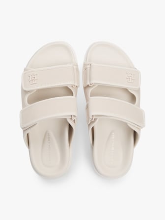 DOUBLE STRAP NUBUCK SANDAL Kadın Bej Terlik - FW0FW09298