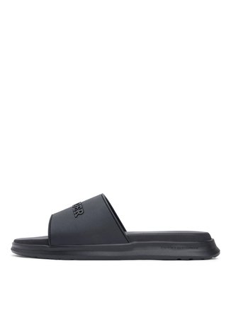 Tommy Hilfiger Siyah Erkek Plaj Terliği DUAL DENSITY HILFIGER POOL SLIDE