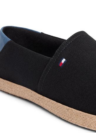 Tommy Hilfiger Siyah Erkek Espadril CORE HILFIGER ESPADRILLE TEXTILE