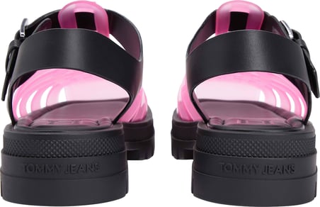 TOMMY HILFIGER Kadın Marka Logolu Şık Görünümlü Rahat Tabanlı Günlük Kullanıma Uygun Pembe4 Sandalet EN0EN02949 TOX