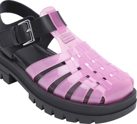 TOMMY HILFIGER Kadın Marka Logolu Şık Görünümlü Rahat Tabanlı Günlük Kullanıma Uygun Pembe4 Sandalet EN0EN02949 TOX