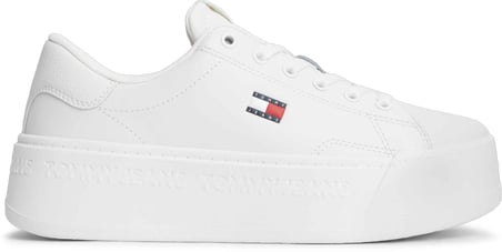 TOMMY HILFIGER Kadın / Kız Marka Logolu Günlük Kullanıma Uygun Ekru Sneaker EN0EN02961 YBL