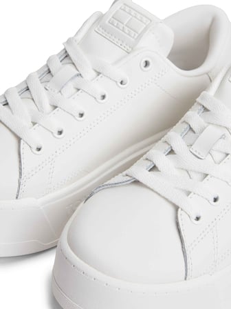 TOMMY HILFIGER Kadın / Kız Marka Logolu Günlük Kullanıma Uygun Ekru Sneaker EN0EN02961 YBL