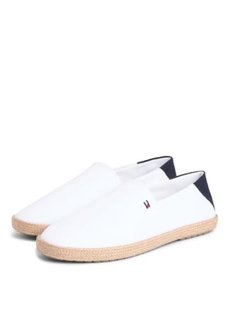 Tommy Hilfiger Beyaz Erkek Espadril CORE HILFIGER ESPADRILLE TEXTILE