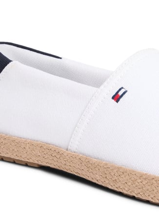 Tommy Hilfiger Beyaz Erkek Espadril CORE HILFIGER ESPADRILLE TEXTILE