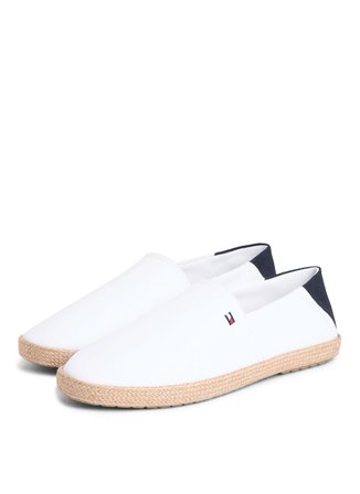 Tommy Hilfiger Beyaz Erkek Espadril CORE HILFIGER ESPADRILLE TEXTILE