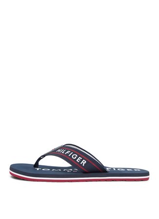 Tommy Hilfiger Lacivert Erkek Plaj Terliği SPORTY HILFIGER BEACH SANDAL