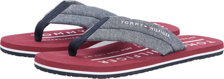 TOMMY HILFIGER Erkek Marka Logolu Günlük Kullanıma Uygun Lacivert Terlik FM0FM05751 DW5