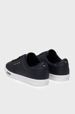 Tommy Hilfiger Logolu Deri Karışımlı Sneaker Ayakkabı Erkek AYAKKABI FM0FM05814 DW5 LACİVERT
