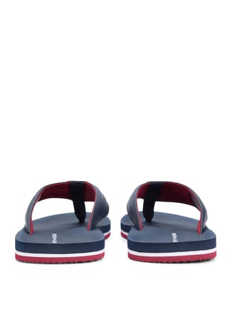 Tommy Hilfiger Lacivert Erkek Plaj Terliği HILFIGER PADDED BEACH SANDAL