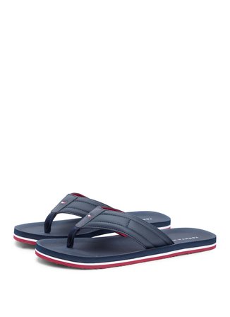 Tommy Hilfiger Lacivert Erkek Plaj Terliği HILFIGER PADDED BEACH SANDAL