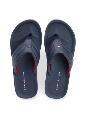 Tommy Hilfiger Lacivert Erkek Plaj Terliği HILFIGER PADDED BEACH SANDAL