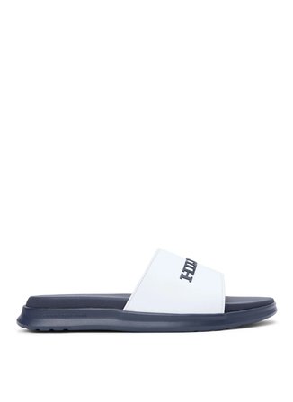 Tommy Hilfiger Beyaz Erkek Plaj Terliği DUAL DENSITY HILFIGER POOL SLIDE