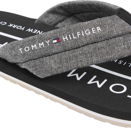TOMMY HILFIGER Erkek Marka Logolu Günlük Kullanıma Uygun Siyah Terlik FM0FM05751 BDS