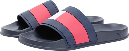TOMMY HILFIGER Erkek Marka Logolu Günlük Kullanıma Uygun Lacivert Terlik FM0FM05798 DW5