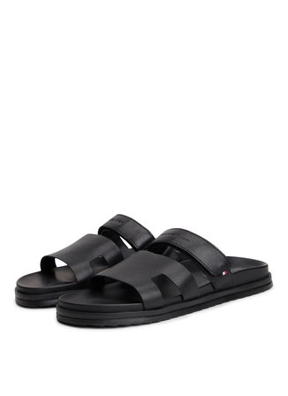 Tommy Hilfiger Siyah Erkek Terlik ADJUSTABLE PREMIUM LTH SANDAL
