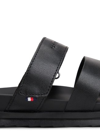 Tommy Hilfiger Siyah Erkek Terlik ADJUSTABLE PREMIUM LTH SANDAL