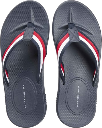 TOMMY HILFIGER Erkek Marka Logolu Günlük Kullanıma Uygun Mavi Terlik FM0FM05803 0GY