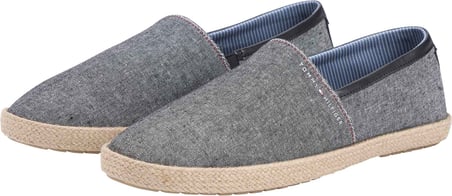 TOMMY HILFIGER Erkek Marka Logolu Günlük Kullanıma Uygun Siyah Espadril FM0FM05793 BDS