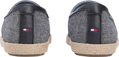 TOMMY HILFIGER Erkek Marka Logolu Günlük Kullanıma Uygun Siyah Espadril FM0FM05793 BDS