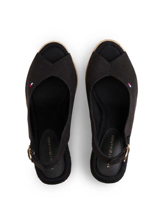 Tommy Hilfiger Tommy Hilfiger %100 Hemp %100 Hemp Siyah Kadın Siyah Kadın Dolgu Topuk Ayakkabı FW0FW09343BDS Dolgu Topuk Ayakkabı