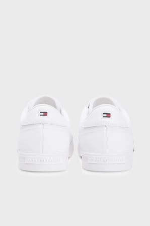 Tommy Hilfiger Logolu Deri Sneaker Ayakkabı Erkek AYAKKABI FM0FM05814 YBS BEYAZ