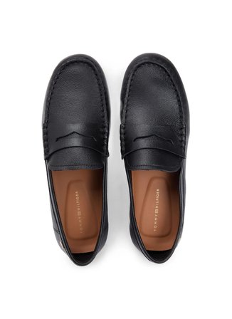 Tommy Hilfiger %100 Koyun Derisi Siyah Kadın Loafer FW0FW09350BDS