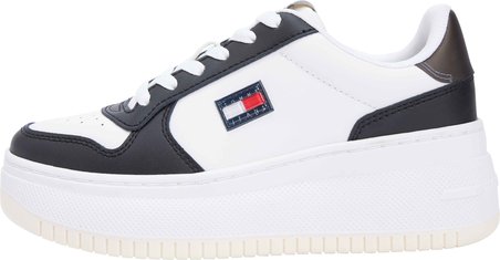TOMMY HILFIGER Kadın Marka Logolu Günlük Kullanıma Uygun Beyaz Sneaker EN0EN02981 0K9