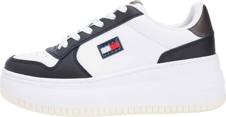 TOMMY HILFIGER Kadın Marka Logolu Günlük Kullanıma Uygun Beyaz Sneaker EN0EN02981 0K9