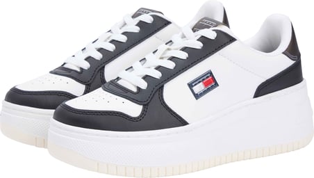 TOMMY HILFIGER Kadın Marka Logolu Günlük Kullanıma Uygun Beyaz Sneaker EN0EN02981 0K9
