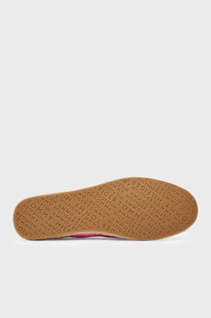 Tommy Hilfiger Logolu Nakış İşlemeli Kanvas Espadril Ayakkabı Bayan AYAKKABI FW0FW09240 TOR PEMBE