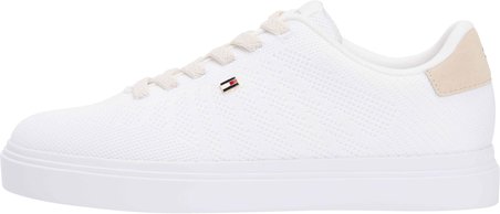 TOMMY HILFIGER Kadın Marka Logolu Günlük Kullanıma Uygun Ekru Sneaker FW0FW09289 0LH