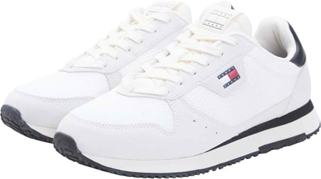 TOMMY HILFIGER Erkek Marka Logolu Günlük Kullanıma Uygun Beyaz Sneaker EM0EM01690 0K9