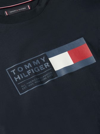 TOMMY HILFIGER Erkek Marka Logolu Günlük Kullanıma Uygun Lacivert T-Shirt MW0MW42366 DW5
