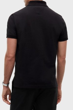 Tommy Hilfiger Pamuklu Regular Fit Yarım Fermuarlı Polo Yaka T Shirt Erkek POLO YAKA T SHİRT MW0MW42762 BDS SİYAH
