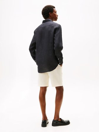 Tommy Hilfiger Erkek  PIGMENT DYED LI SOLID RF SHIRT Gömlek MW0MW41530