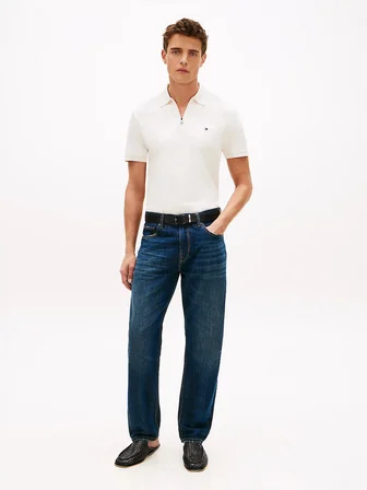 Tommy Hilfiger MW0MW42758Z00 Interlock Zip Reg Erkek Polo Tişört