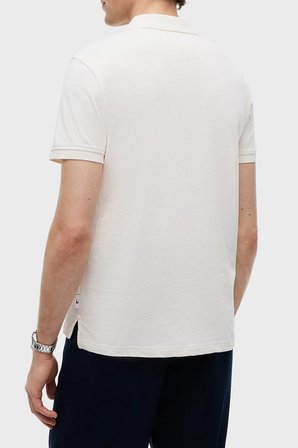 Tommy Hilfiger Pamuklu Regular Fit Yarım Fermuarlı Polo Yaka T Shirt Erkek POLO YAKA T SHİRT MW0MW42762 Z00 AÇIK BEJ