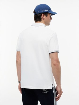 PIQUE UNDERCOLLAR REG POLO Erkek Beyaz Polo - MW0MW42748