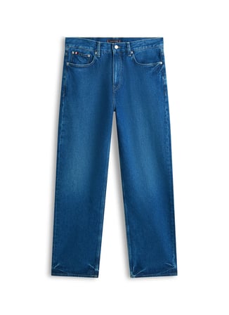Tommy Hilfiger Lacivert  Erkek Denim Pantolon MW0MW423281BN_RELAXED STRAIGHT RIVE