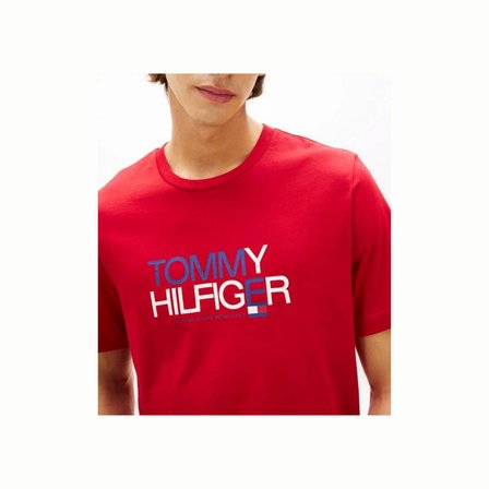Tommy Hilfiger MW0MW42369 Brand Love Big Text Erkek Tişört