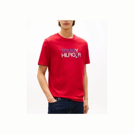 Tommy Hilfiger MW0MW42369 Brand Love Big Text Erkek Tişört