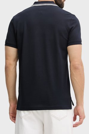 Tommy Hilfiger Logolu Pamuklu Regular Fit Polo Yaka T Shirt Erkek POLO YAKA T SHİRT MW0MW43061 DW5 LACİVERT