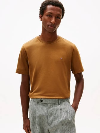 ESS SEASONAL REG FIT SOLID TEE Erkek Kahverengi T-Shirt - MW0MW39995