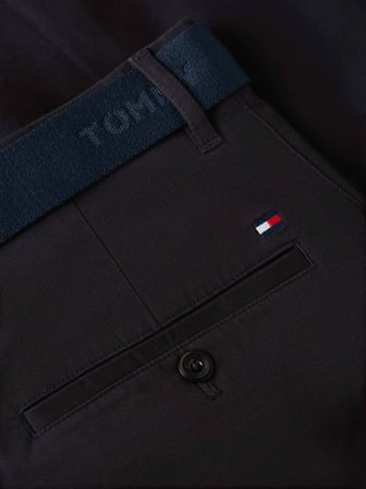 TOMMY HILFIGER Erkek Marka Logolu Günlük Kullanıma Uygun Siyah Şort MW0MW42349 BDS