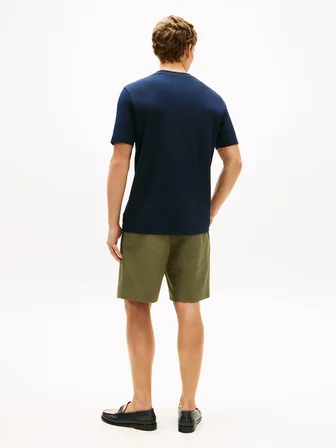 SCRIPT LIGHT INTERLOCK TEE Erkek Mavi T-Shirt - MW0MW42391