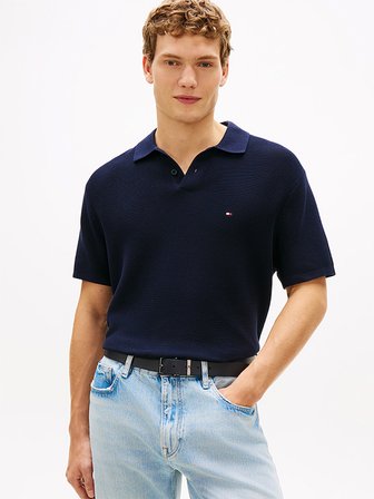 COOL TOUCH STRUCTURE SS POLO Erkek Mavi Sweatshirt - MW0MW42795